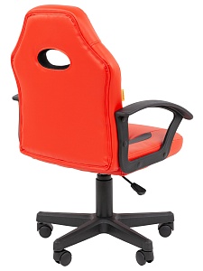 Детское компьютерное кресло CHAIRMAN KIDS 111, экокожа, красный/черный